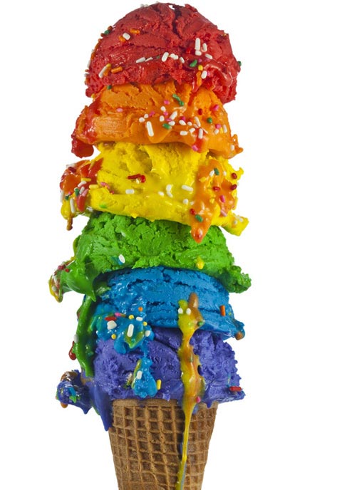 rainbow ice cream Henry Hargreaves photography