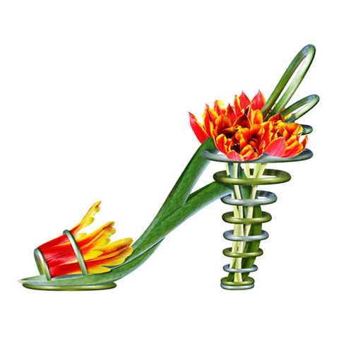 shoe fleur Michel Tcherevkoff