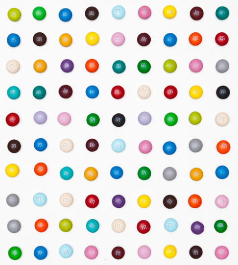 Damien Hirst dot paintings Henry-Hargreaves photography Damien Hirst dot paintings Henry-Hargreaves photography