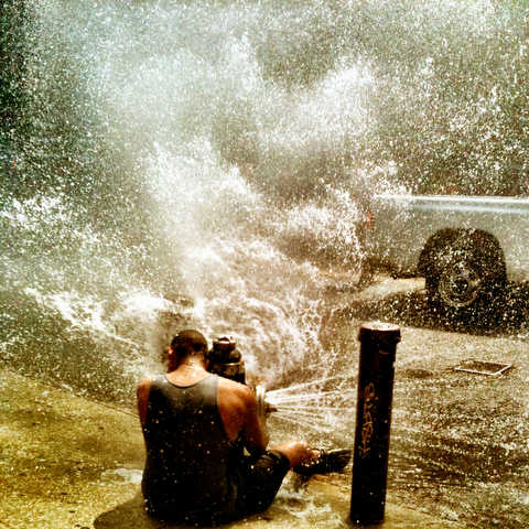 fire hydrant summer bronx Giovanni Savino