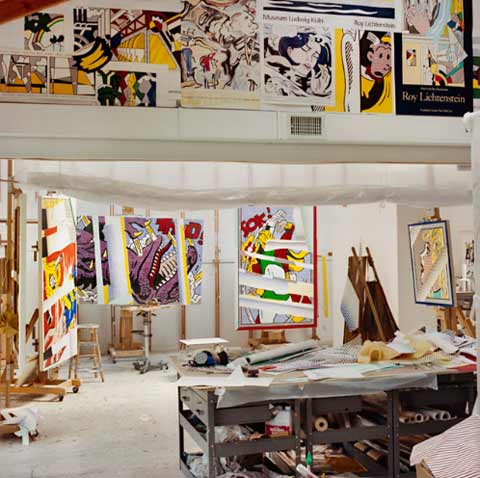 Roy-Lichtenstein-studio Laurie Lambrecht