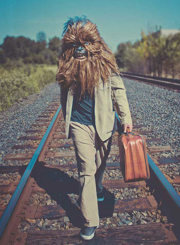 Whimsical Photos Imagine Everyday Life As a Star Wars Wookiee