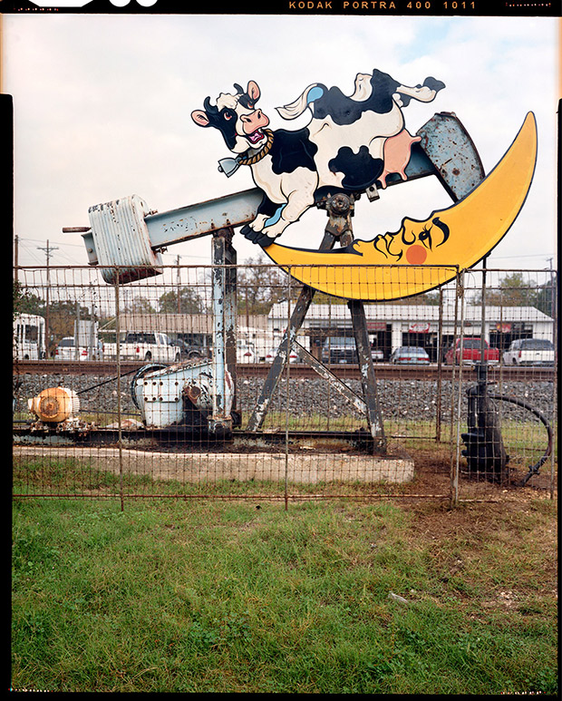 'Nodding Donkeys' Photos of Decorated Oil Pumps in SmallTown Texas