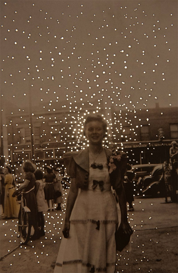 Vintage Photographs with Small Dots of Light Give Off An Enchanting