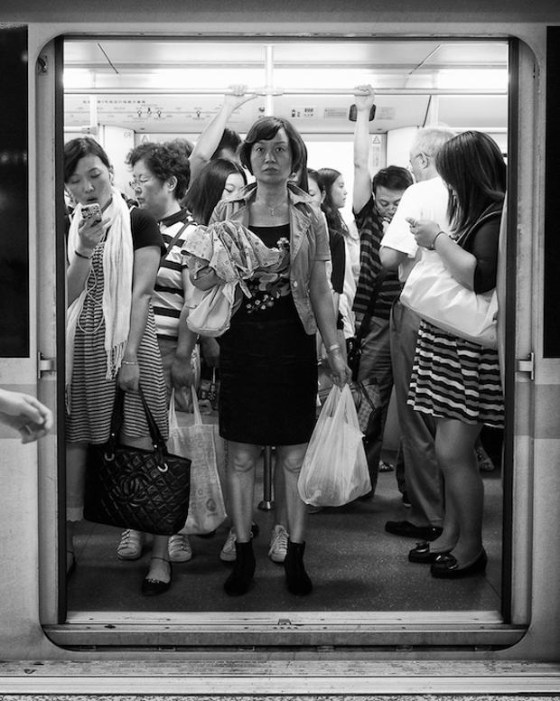 Subway still life: Zhaojiabang Rd. station, 2013
