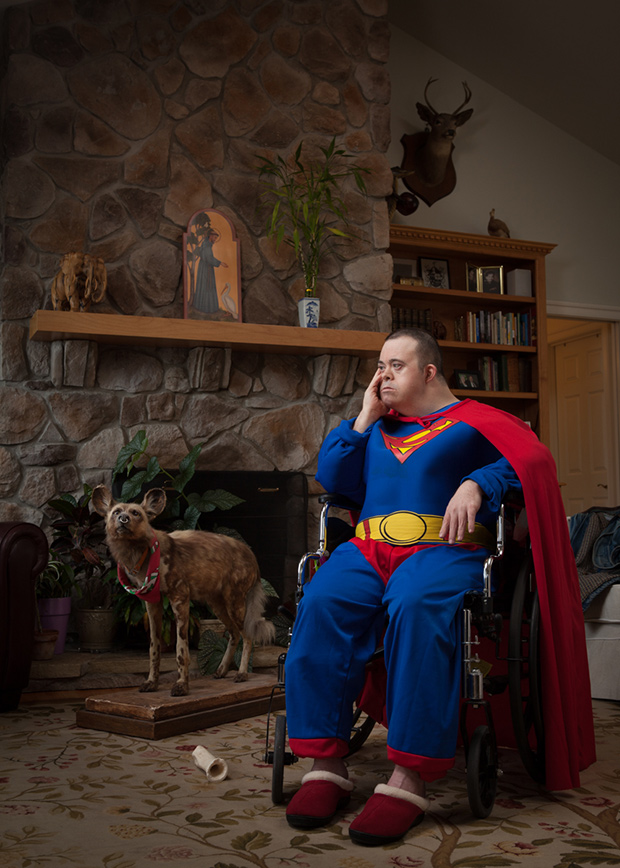 Conceptual Portraits of a Man with Down Syndrome Reference