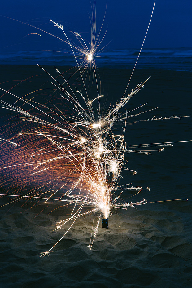 Luminous Beach Fireworks Photographed by Paul Edmondson Feature Shoot