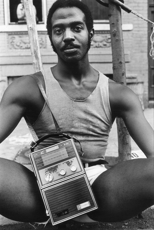 Guy with Radio, East 7th St, 1977