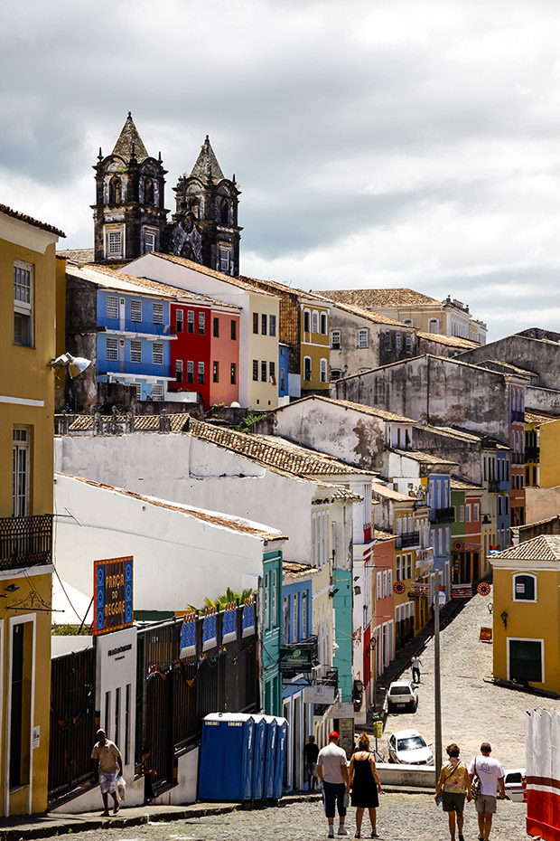 colonial architecture and cobbled streets of largo de pelourinho
